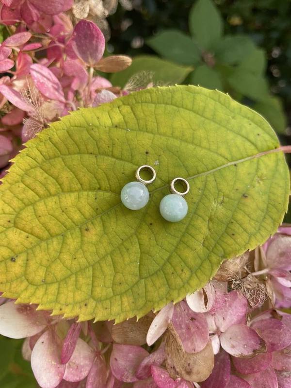 Aanhangers jade 8mm