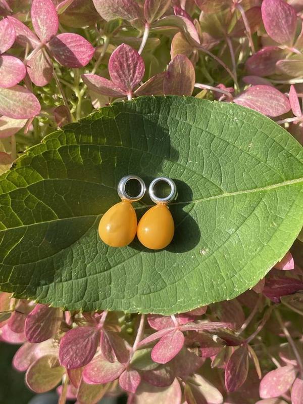 Aanhangers natuurlijke amber